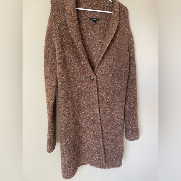 RW&CO. Thick Brown knit long warm Sweater cardigan size medium NWOT - Picture 8 of 8